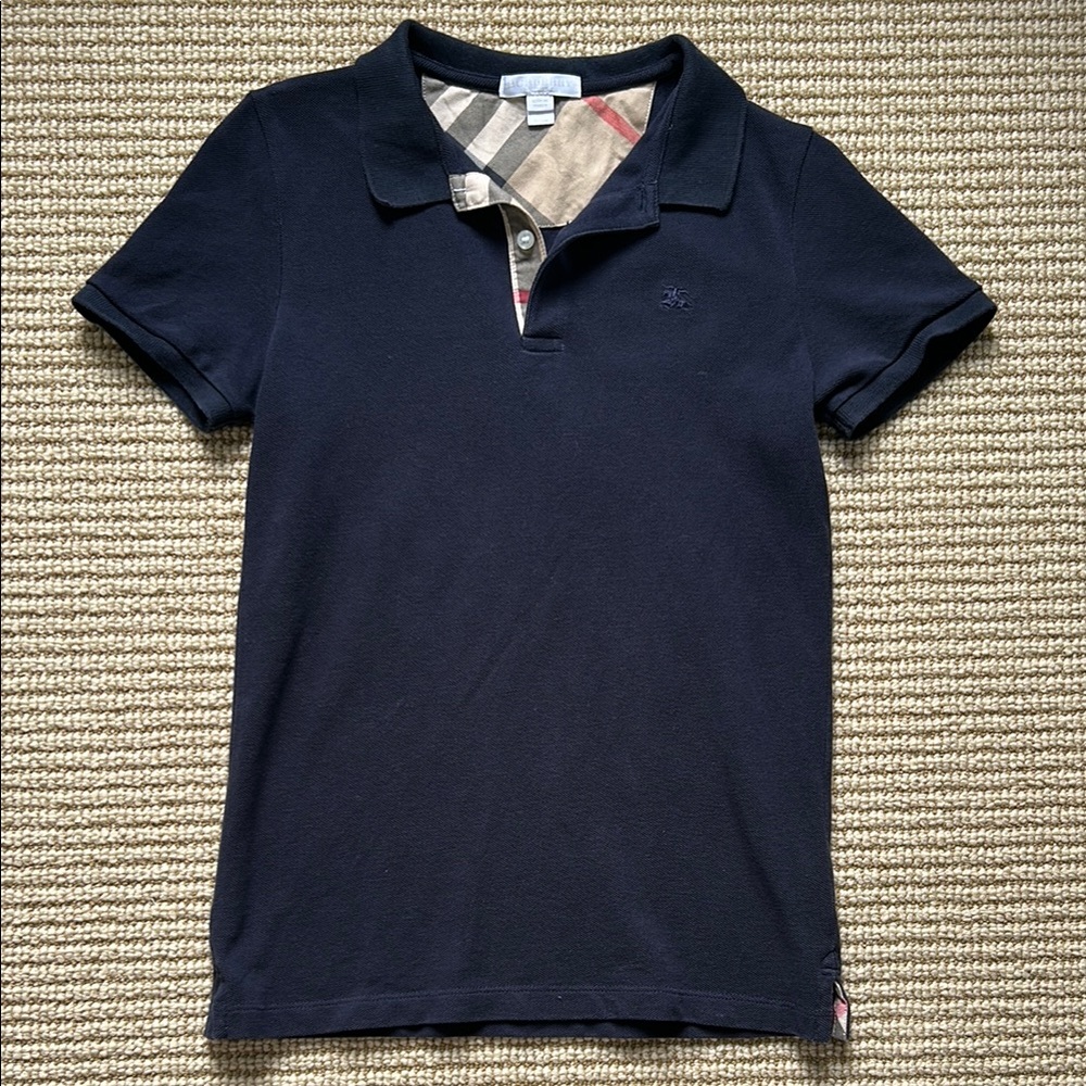 Burberry Children’s Navy Cotton Polo